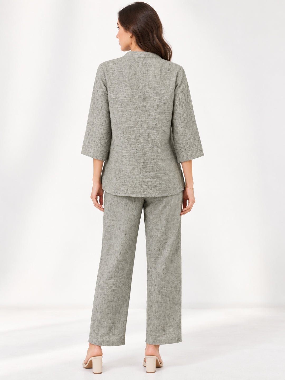 Clobug Women Top and Pant 3/4 Sleeve Co-ord Set