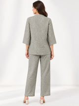 Clobug Women Top and Pant 3/4 Sleeve Co-ord Set