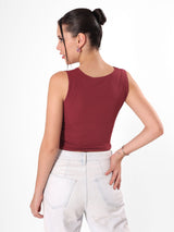 Asymmetrical Crop Top With Adjustable String