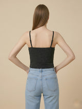 Clobug Women Sleeveless Crop Top