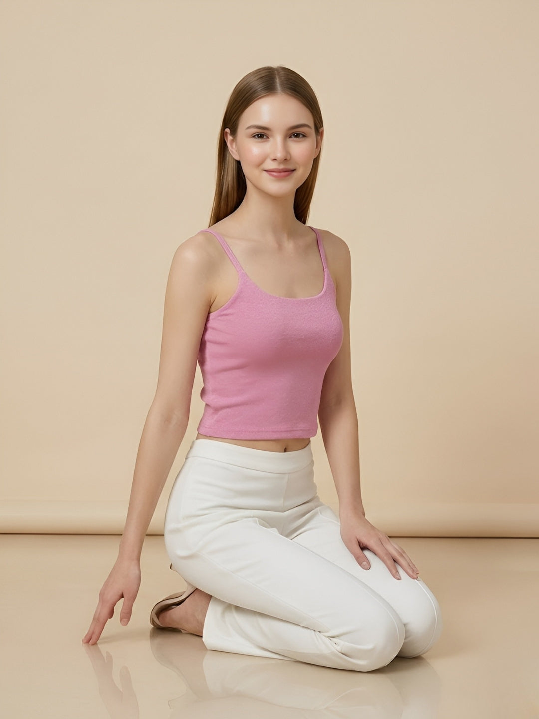 Clobug Women Sleeveless Crop Top