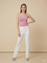 Clobug Women Sleeveless Crop Top