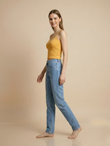 Clobug Women Sleeveless Crop Top