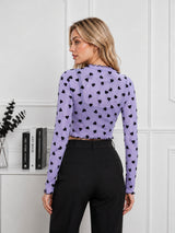 Women's Heart Printed Top