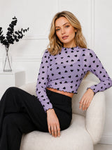 Women's Heart Printed Top