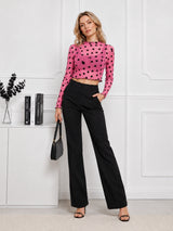 Women's Heart Printed Top