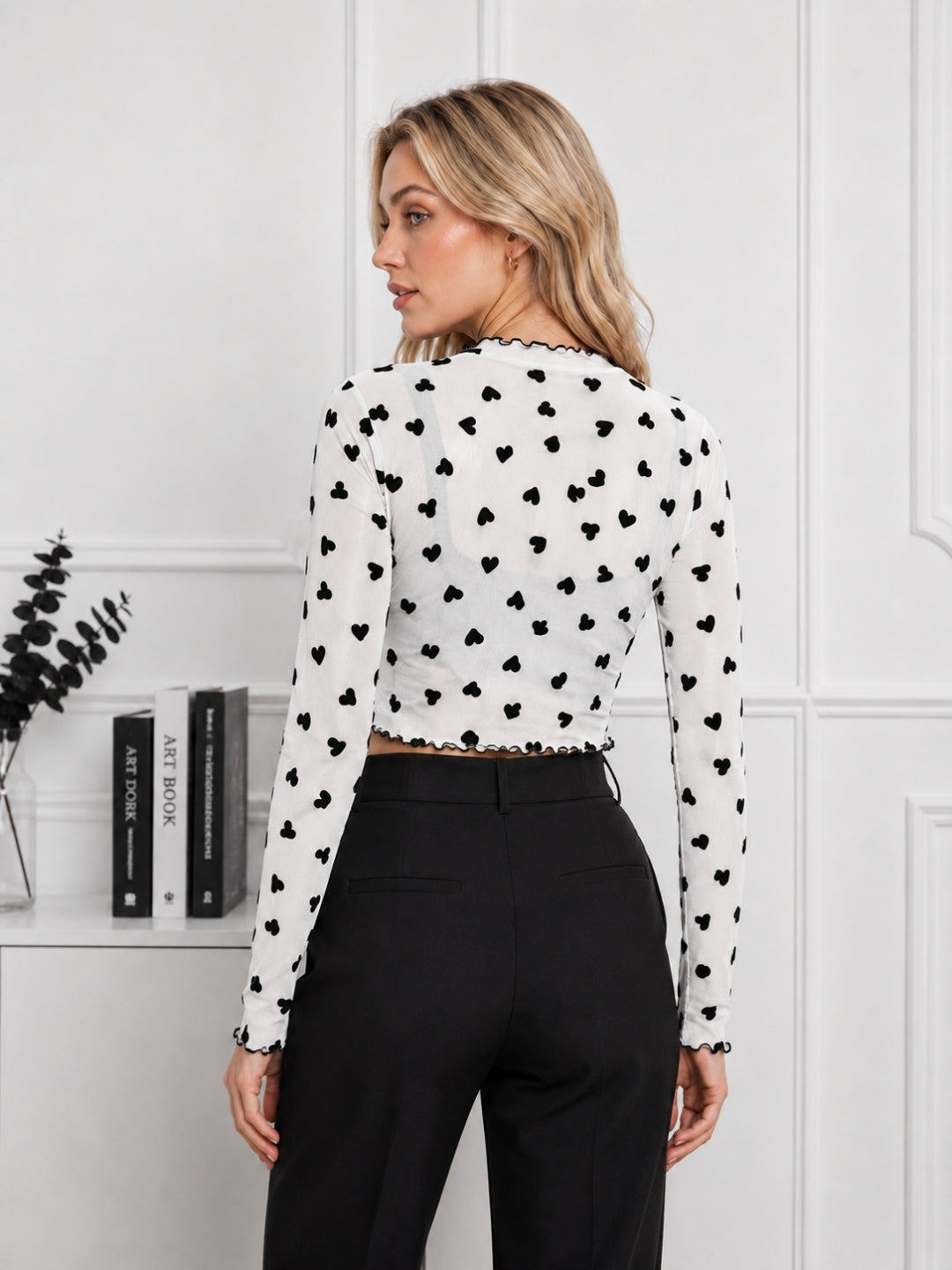 Women's Heart Printed Top