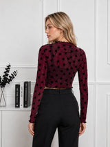 Women's Heart Printed Top
