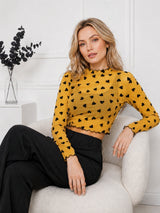 Women's Heart Printed Top