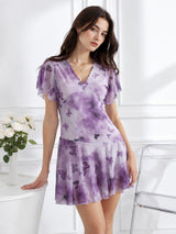 Clobug Women Purple Dress
