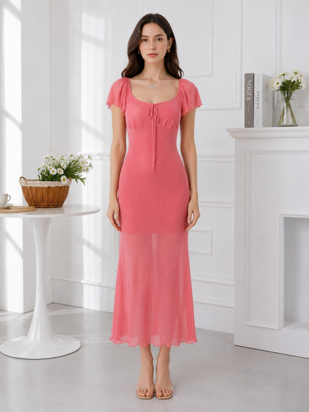 Clobug Women Peach Dress