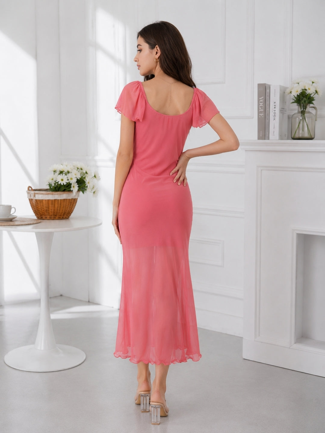 Clobug Women Peach Dress