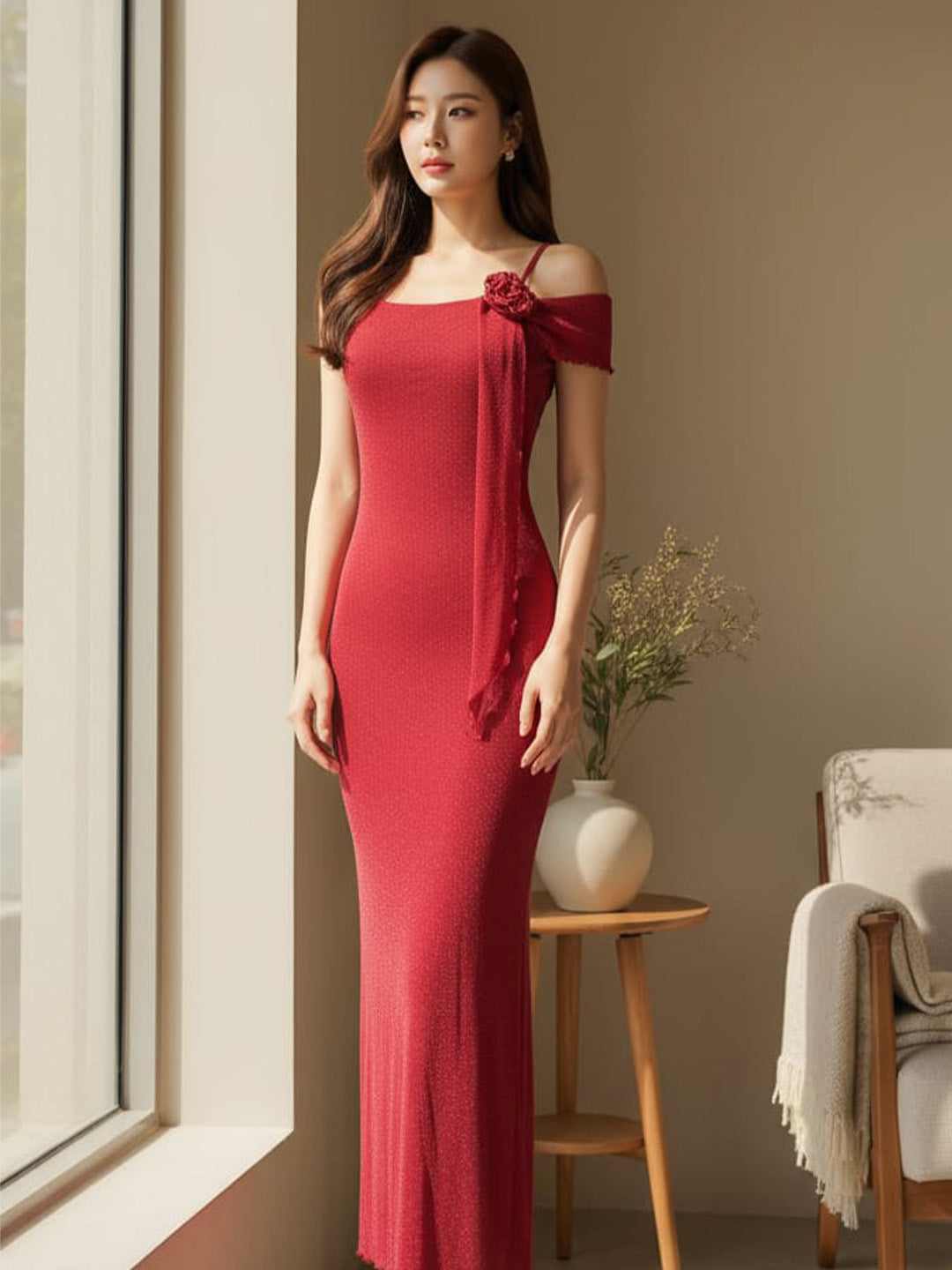Clobug Women Midi Bow Dress