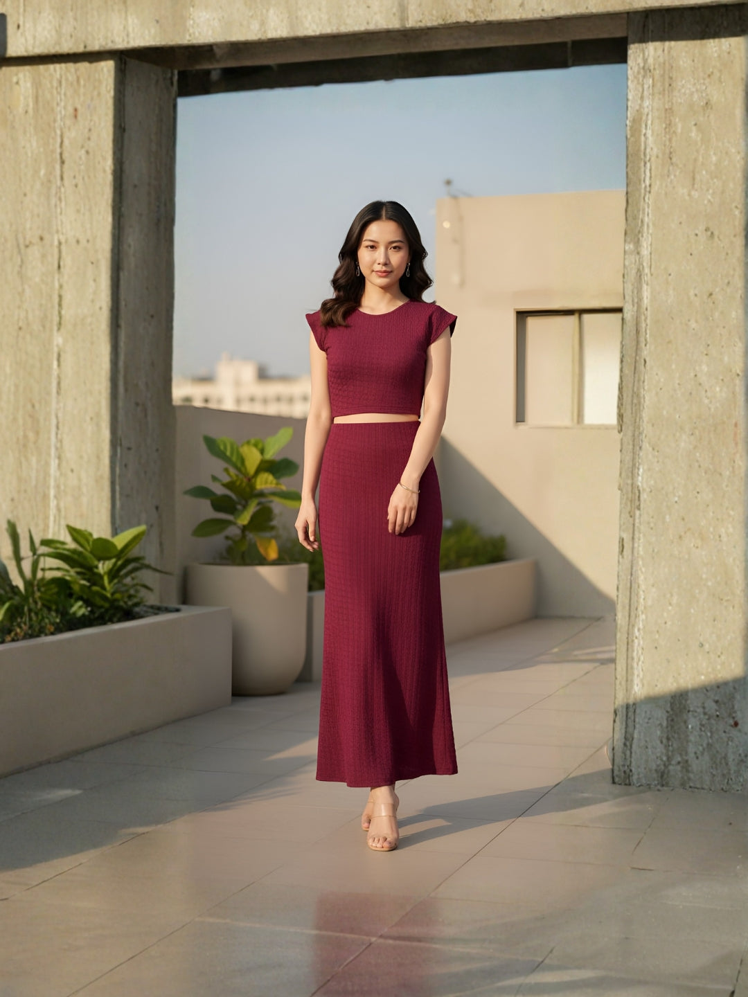 Clobug Women Top & Skirt Co-ord Set