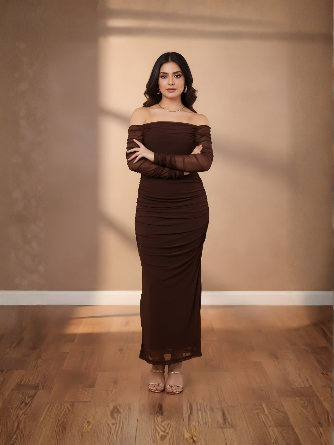 Clobug Women’s Bodycon Maxi Dress