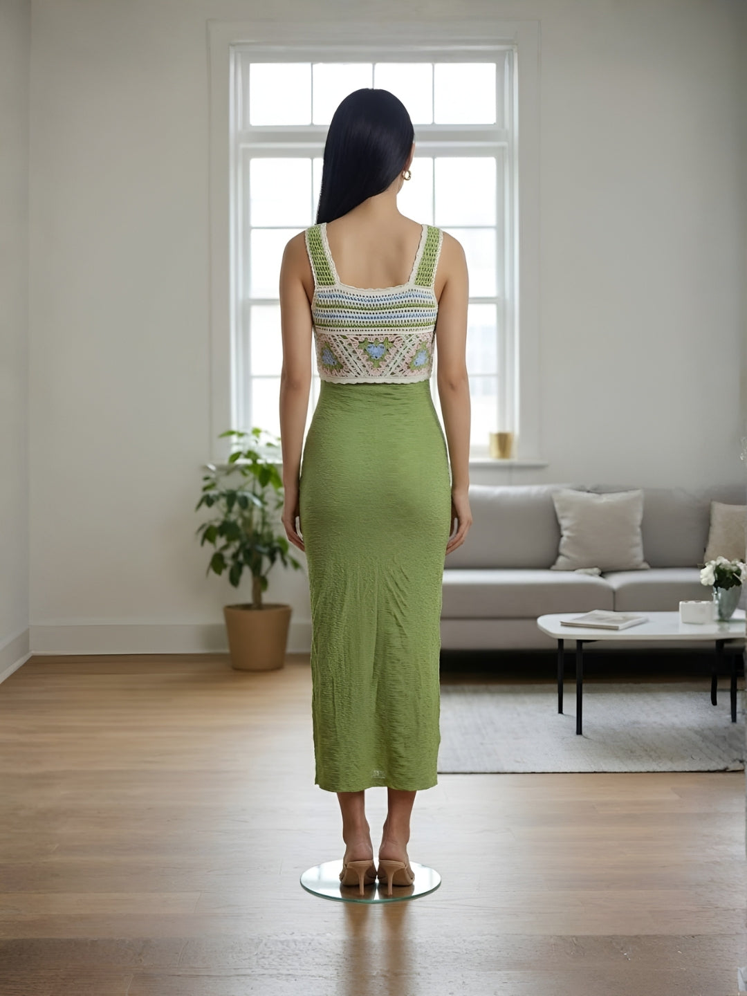 Clobug Women Crochet Dress