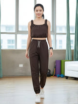 Clobug Women Crop Top And Trackpant Set