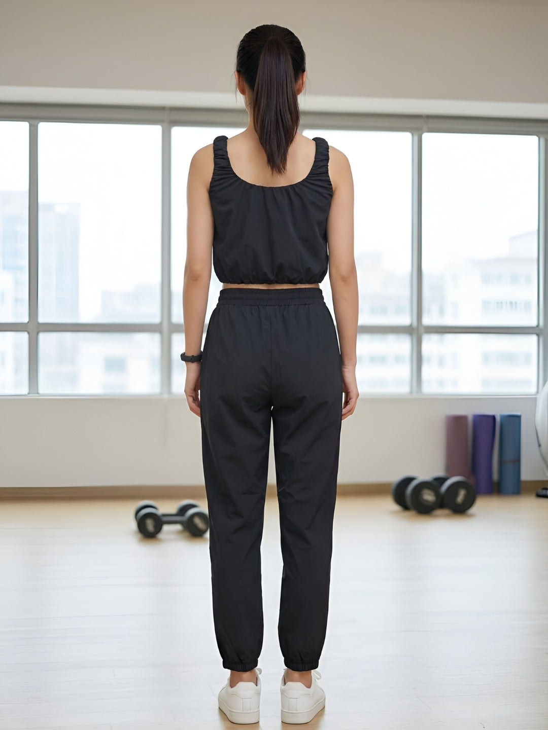 Clobug Women Crop Top And Trackpant Set