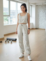 Clobug Women Crop Top And Trackpant Set