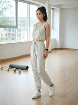 Clobug Women Crop Top And Trackpant Set