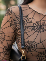Clobug Women Spider Print Top
