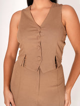 Beige Formal Cord Set