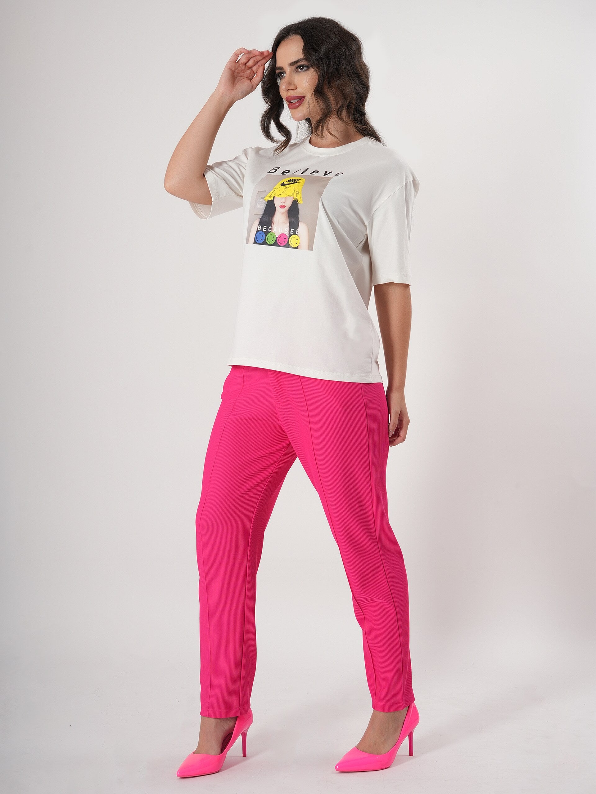 Believe Printed T- Shirt With Round Neck and Half Sleeve
