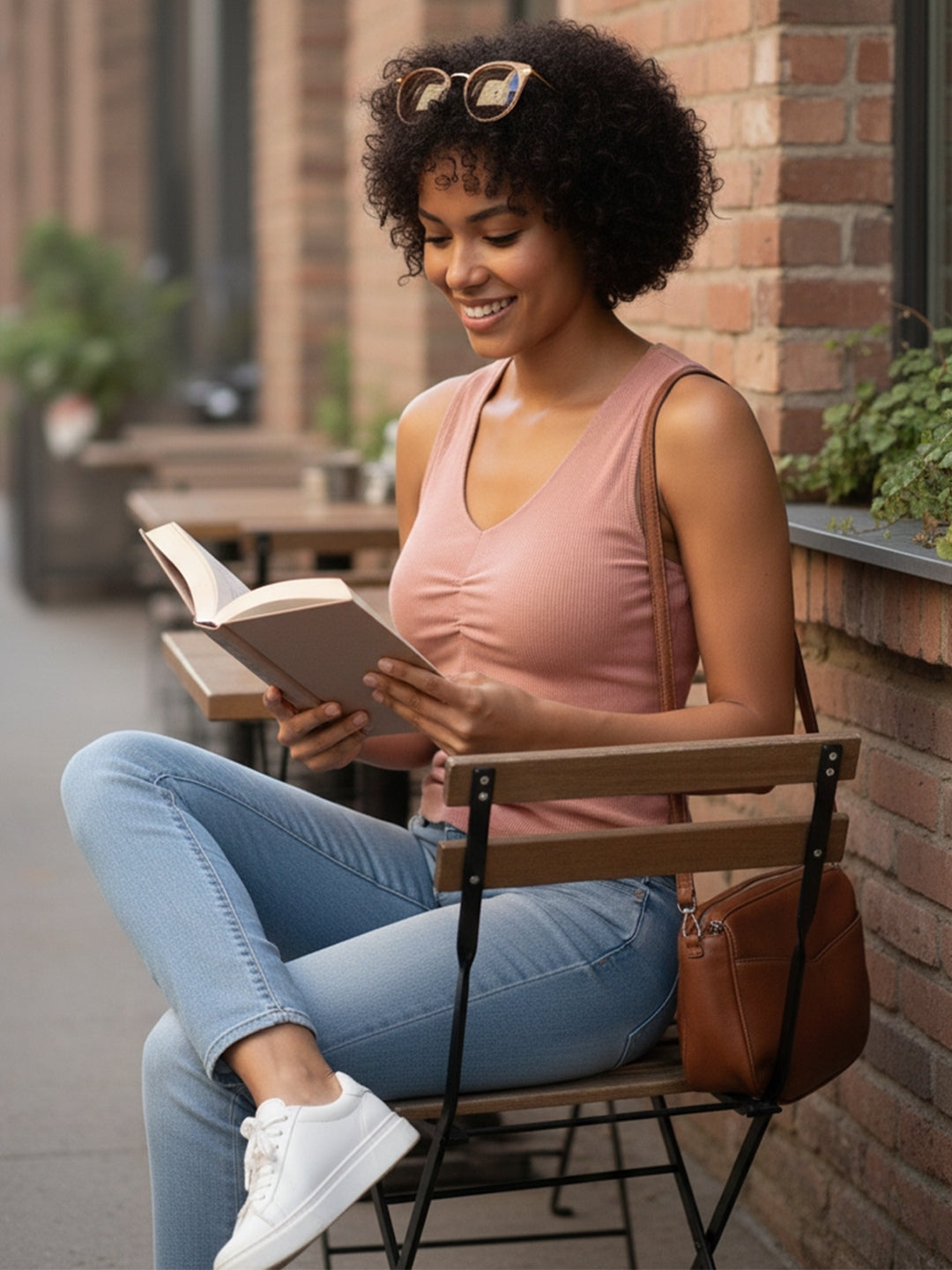 Solid V Neck Sleeveless Pleated Semi Crop Top