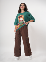 Clobug Women Brown Trackpant