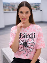 Clobug Women Printed Round Neck T-Shirt (Half Sleeve)