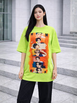 Clobug Women Oversized Graphic Print T-Shirt