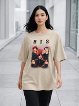 Clobug Women Oversized Graphic Print T-Shirt