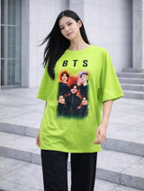 Clobug Women Oversized Graphic Print T-Shirt