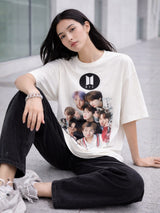 Clobug Women Oversized Graphic Print T-Shirt