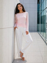 Clobug Women Full Sleeve Mesh Top