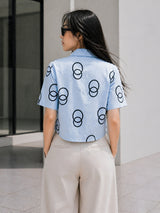 Clobug Women Short Sleeve Printed Shirt