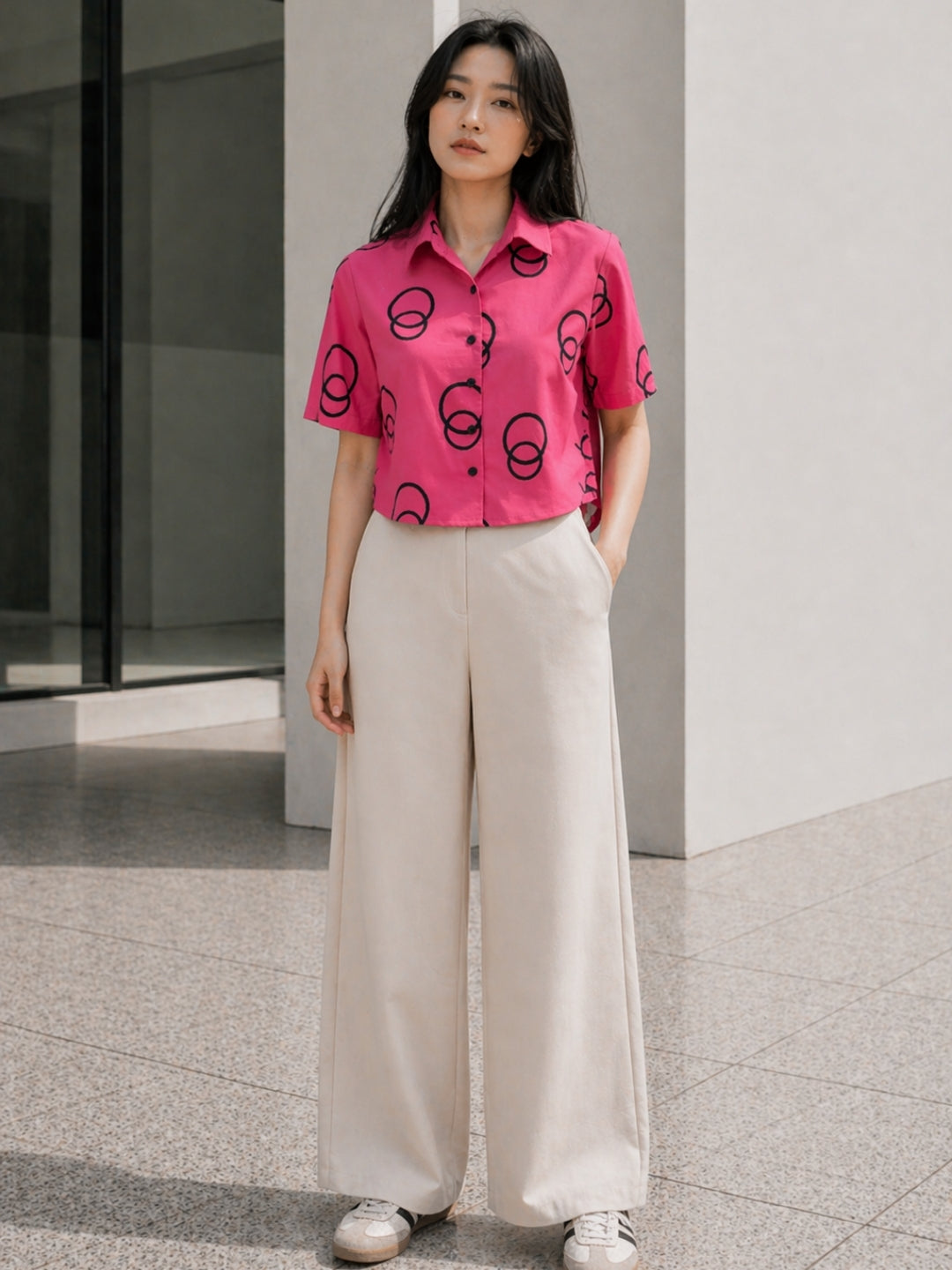 Clobug Women Short Sleeve Printed Shirt