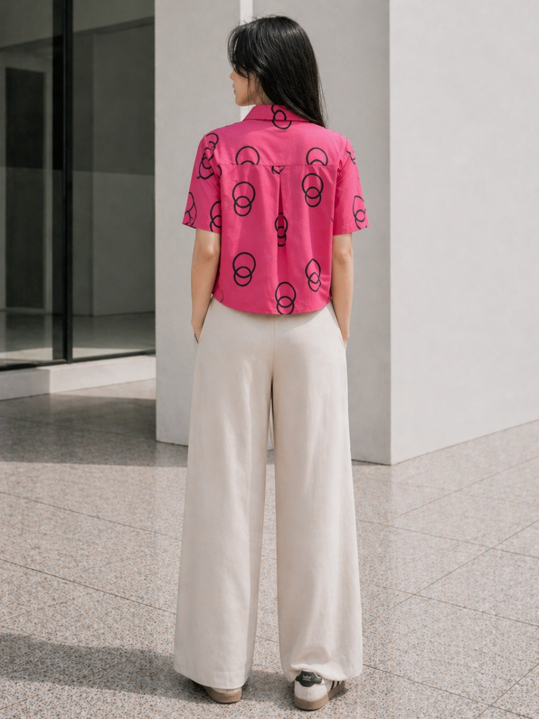 Clobug Women Short Sleeve Printed Shirt