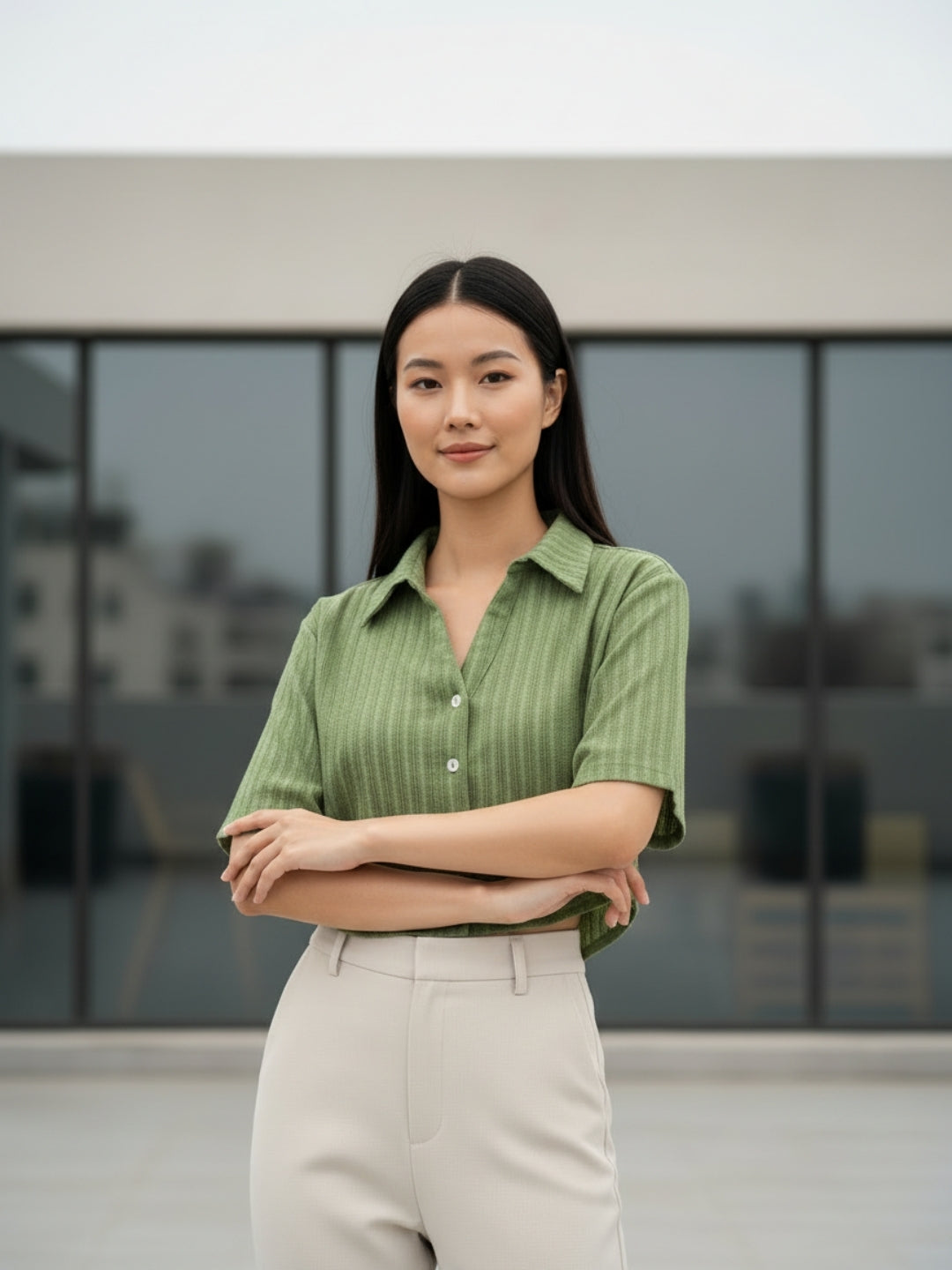 Clobug Women Green Shirt