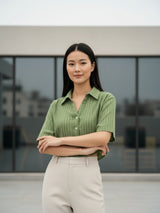 Clobug Women Green Shirt
