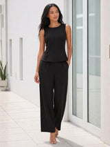 Clobug Women 2 Piece Top & Pant Co-ord Set