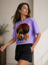 Clobug Women Not Today Satan Multi Crop T-Shirt
