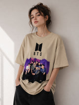 Clobug Women Oversized Graphic Print T-Shirt