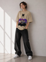 Clobug Women BTS Logo Multi V3 Oversized T-Shirt