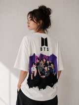 Clobug Women BTS Logo Multi V3 Oversized T-Shirt