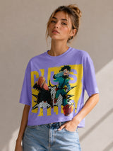 Clobug Women Oversized Graphic Print T-Shirt