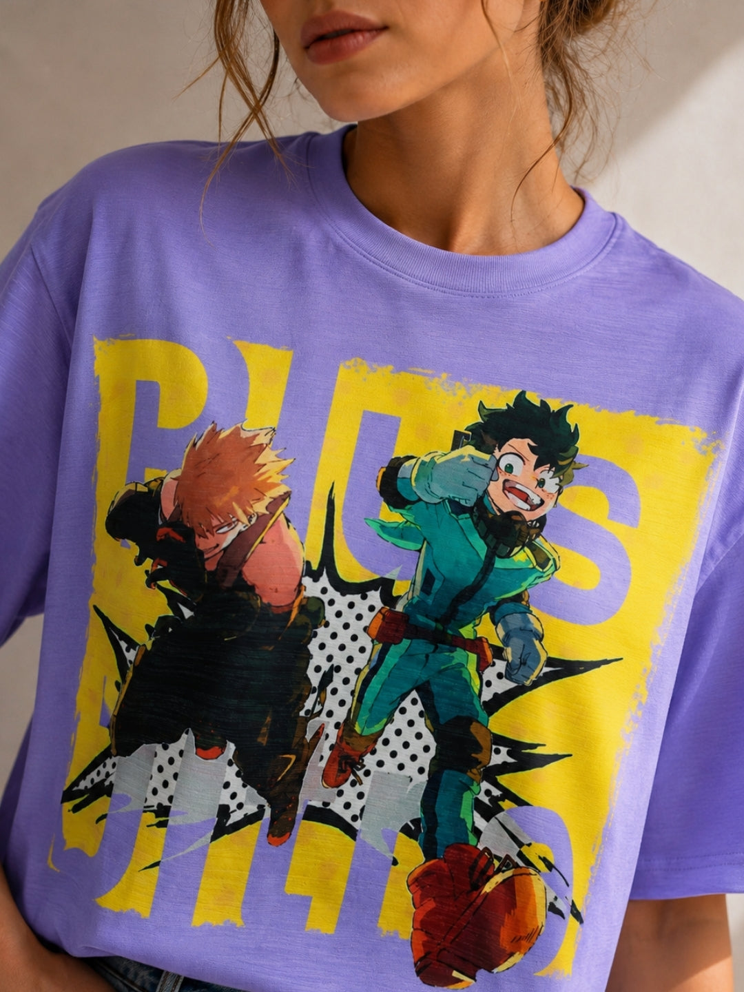 Clobug Women Plus Ultra Anime Multi Crop T-Shirt