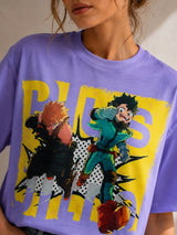 Clobug Women Plus Ultra Anime Multi Crop T-Shirt