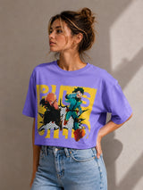 Clobug Women Plus Ultra Anime Multi Crop T-Shirt