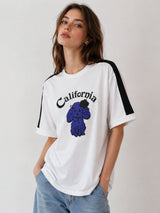 Clobug Women Oversized Graphic Print T-Shirt